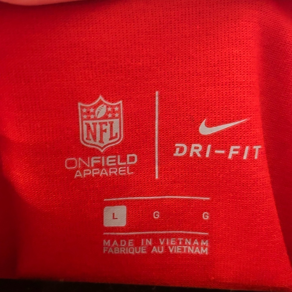 NIKE KANSAS CITY CHIEFS NFL MENS LONG SLEEVE QTR ZIP PULLOVER - Size Large - Picture 7 of 7